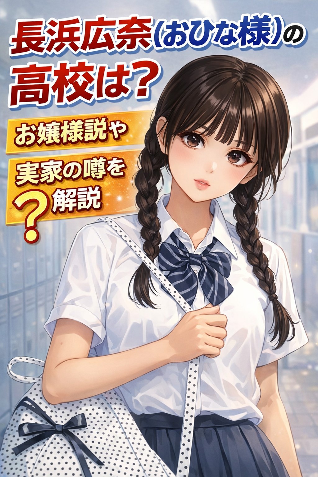 長浜広奈（おひな様）の高校は？お嬢様説や実家の噂を解説